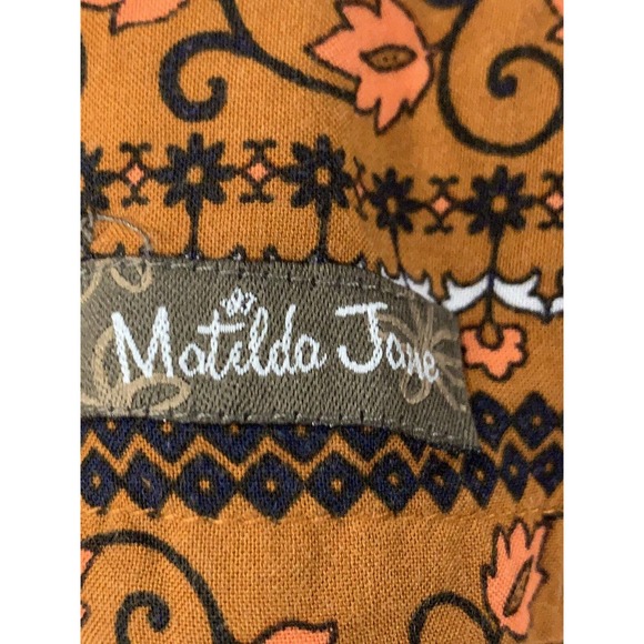 Matilda Jane Women’s Winsome 3/4 Sleeve Striped Floral Jersey Dress Size Small - Picture 11 of 11